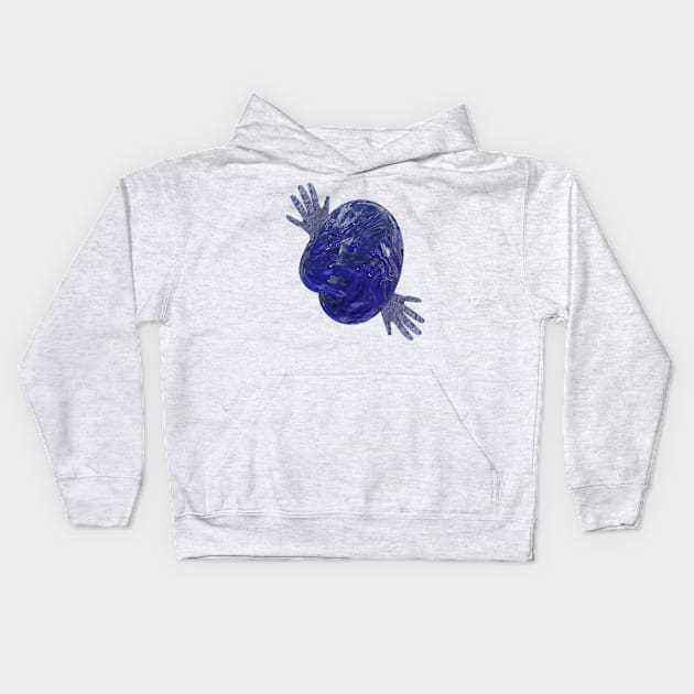 Abstract Hands (water) Kids Hoodie by MeditativeLook